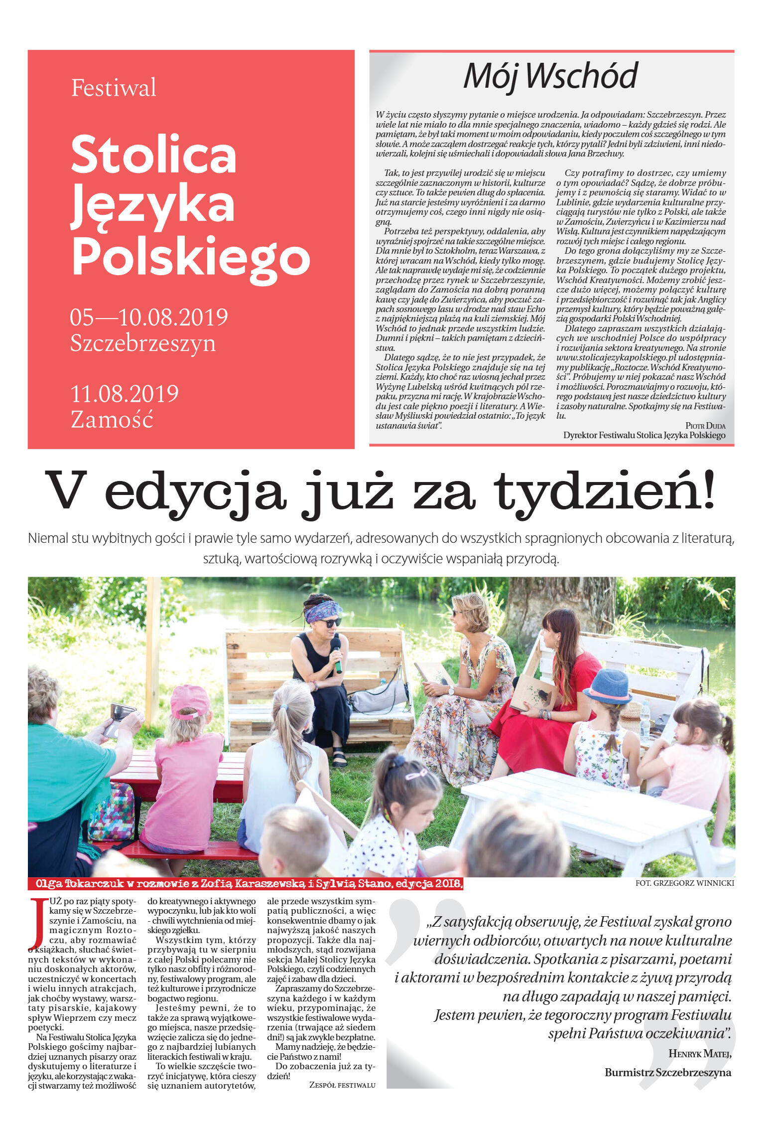 Gazetka Festiwal Języka Polskiego - strona 1