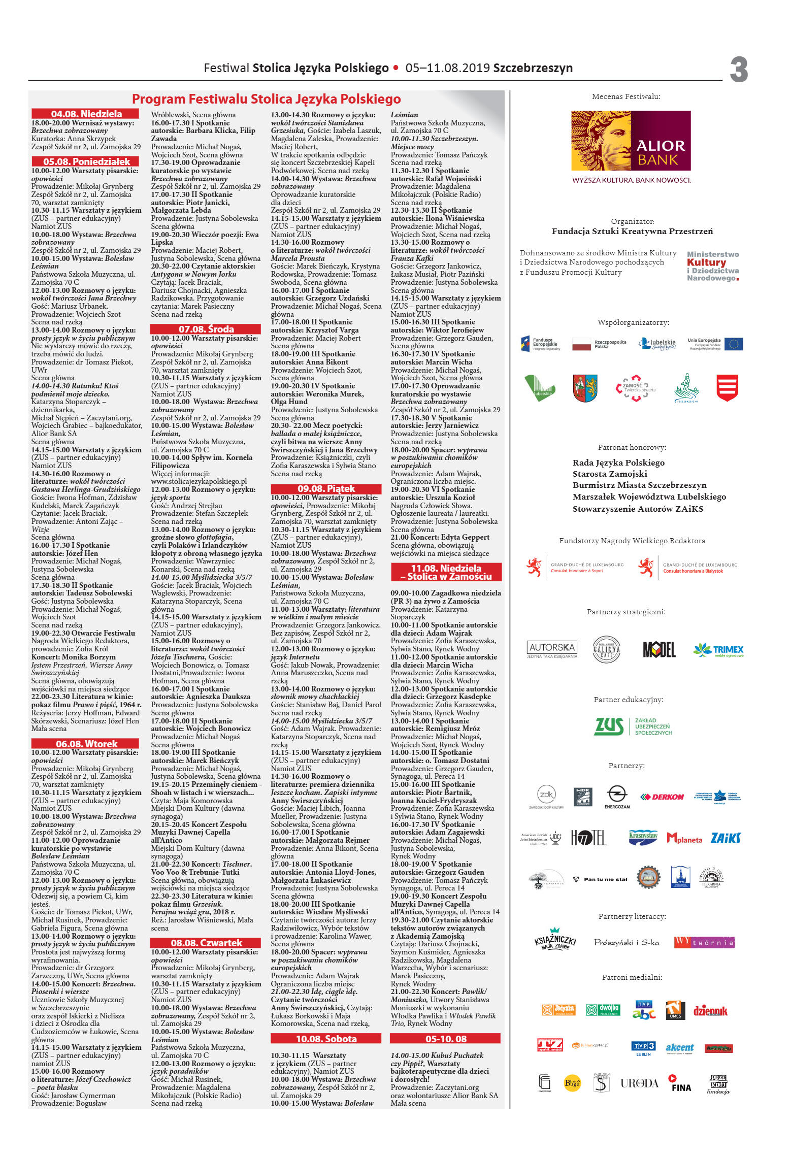 Gazetka Festiwal Języka Polskiego - strona 3