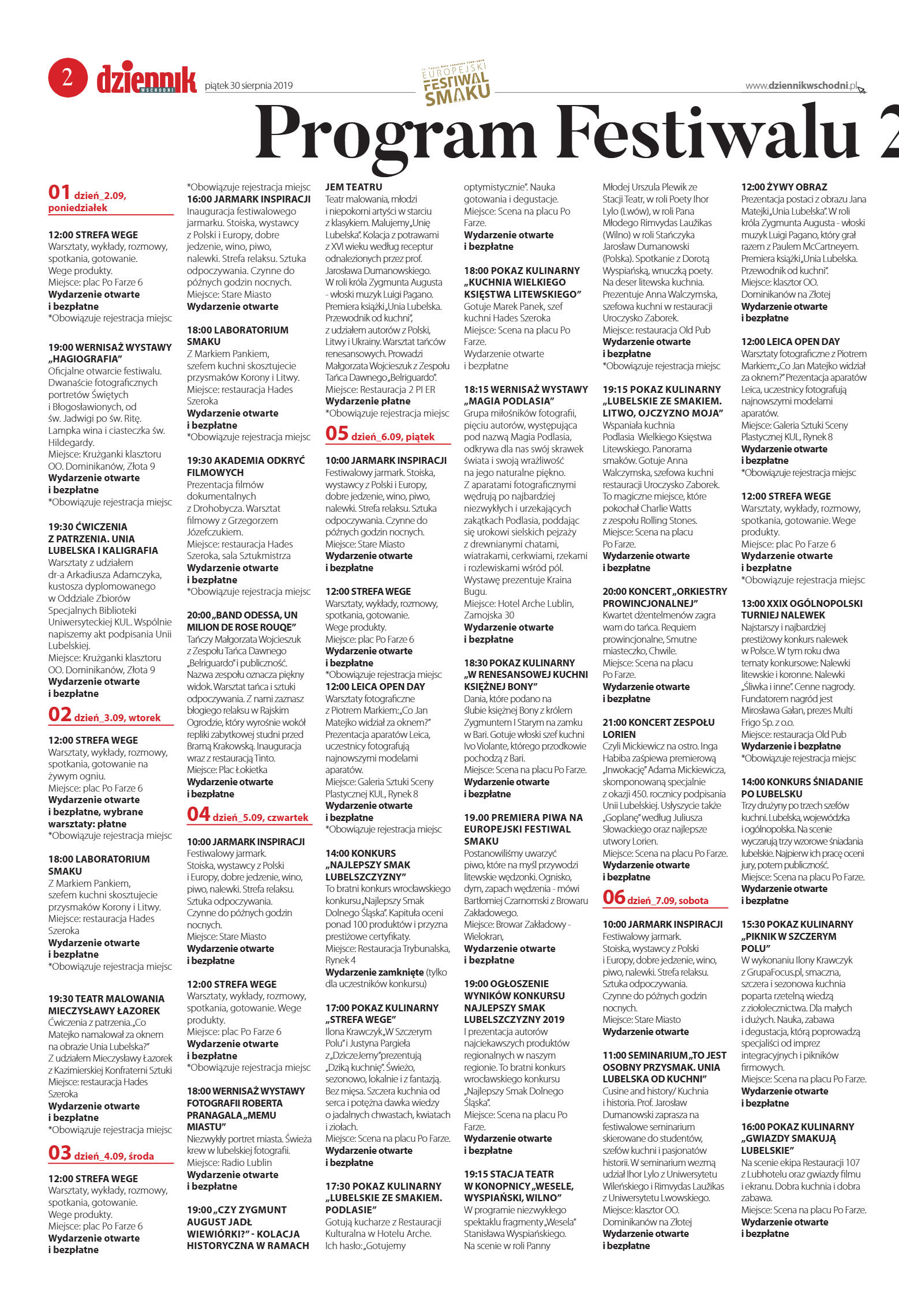Europejski Festiwal Smaku - strona 2