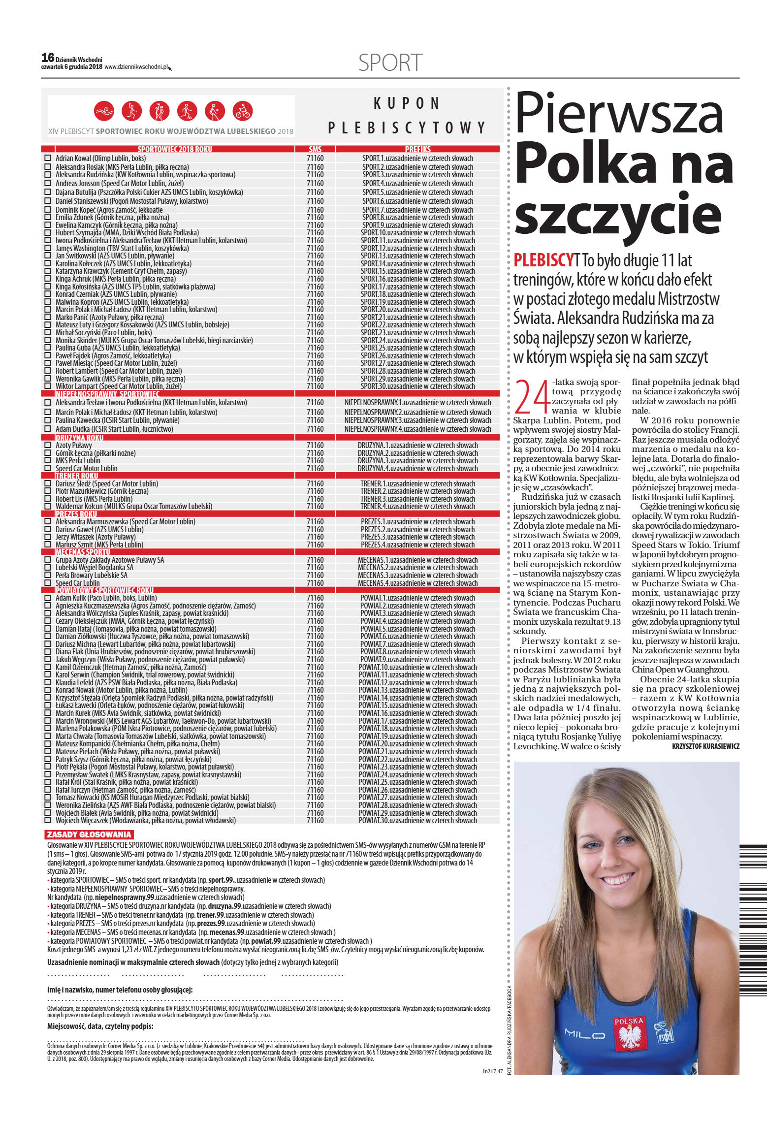 Dziennik Wschodni - wydanie główne - strona 16