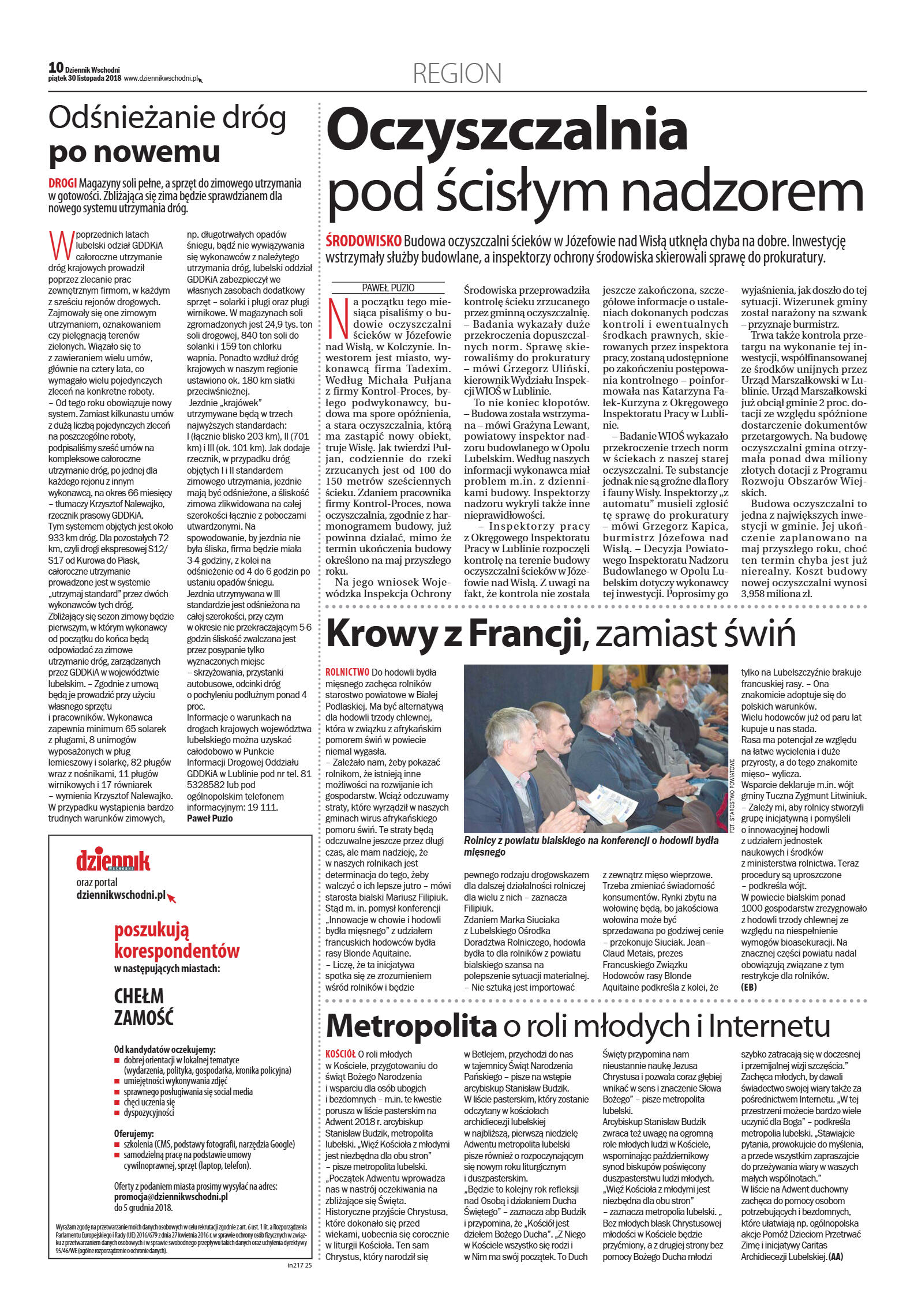 Dziennik Wschodni - wydanie główne - strona 10