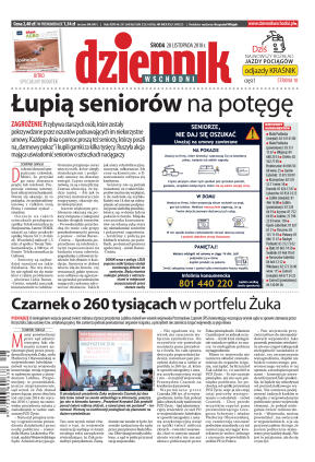 Dziennik Wschodni - wydanie główne - strona 1