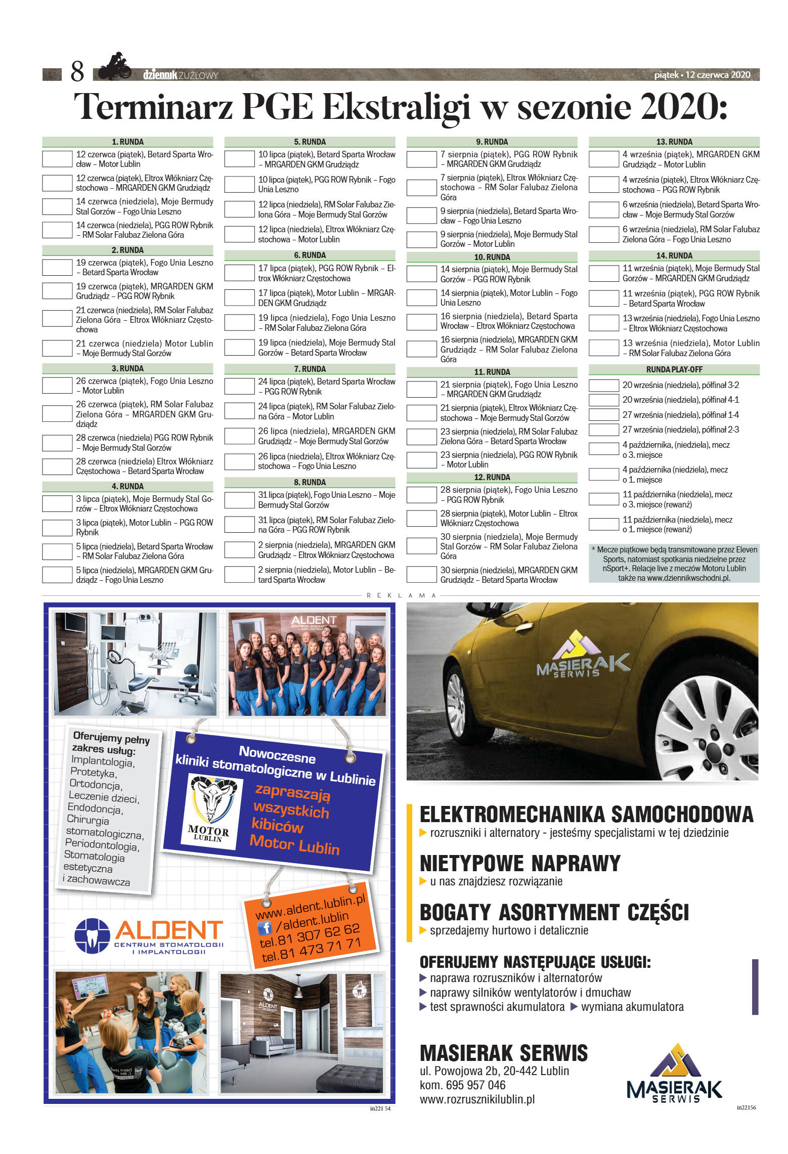 Dziennik żużlowy - strona 8