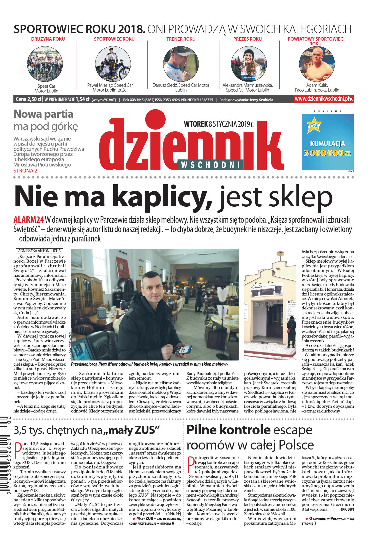 Dziennik Wschodni - strona 1