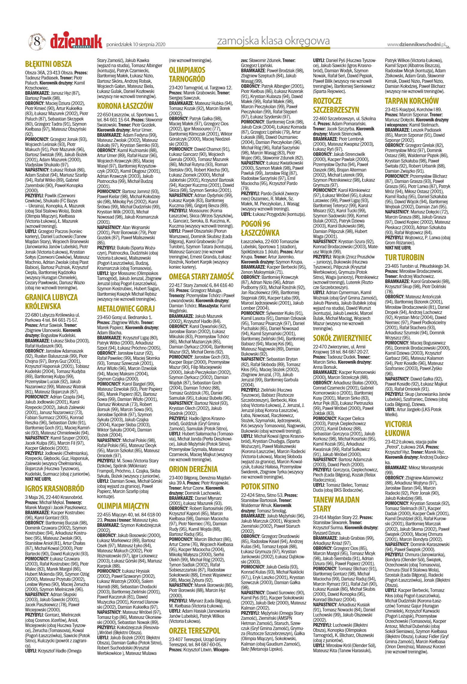 Dziennik Piłkarski - strona 8