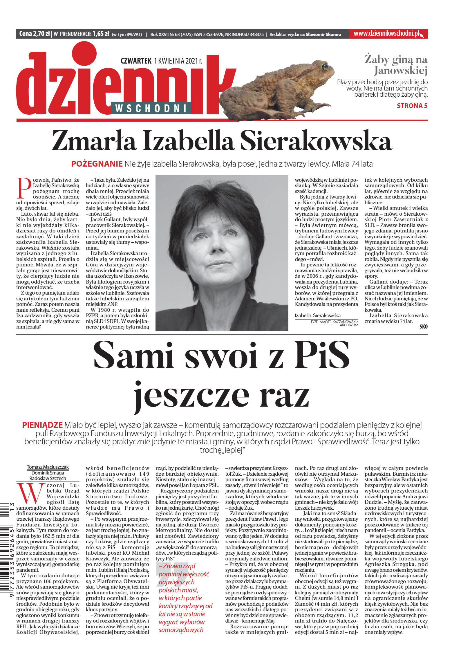 Wydanie główne - strona 1