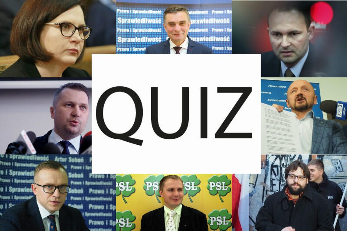 Czy znasz lubelskich polityków?