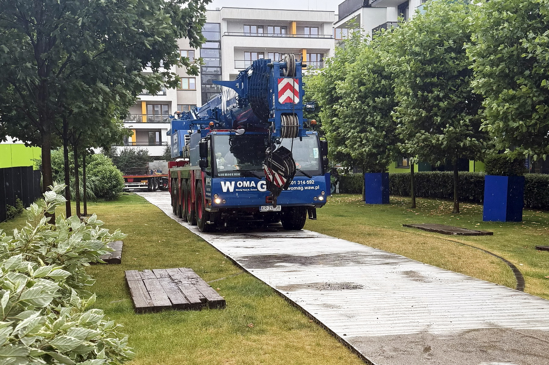 droga tymczasowa na budowie