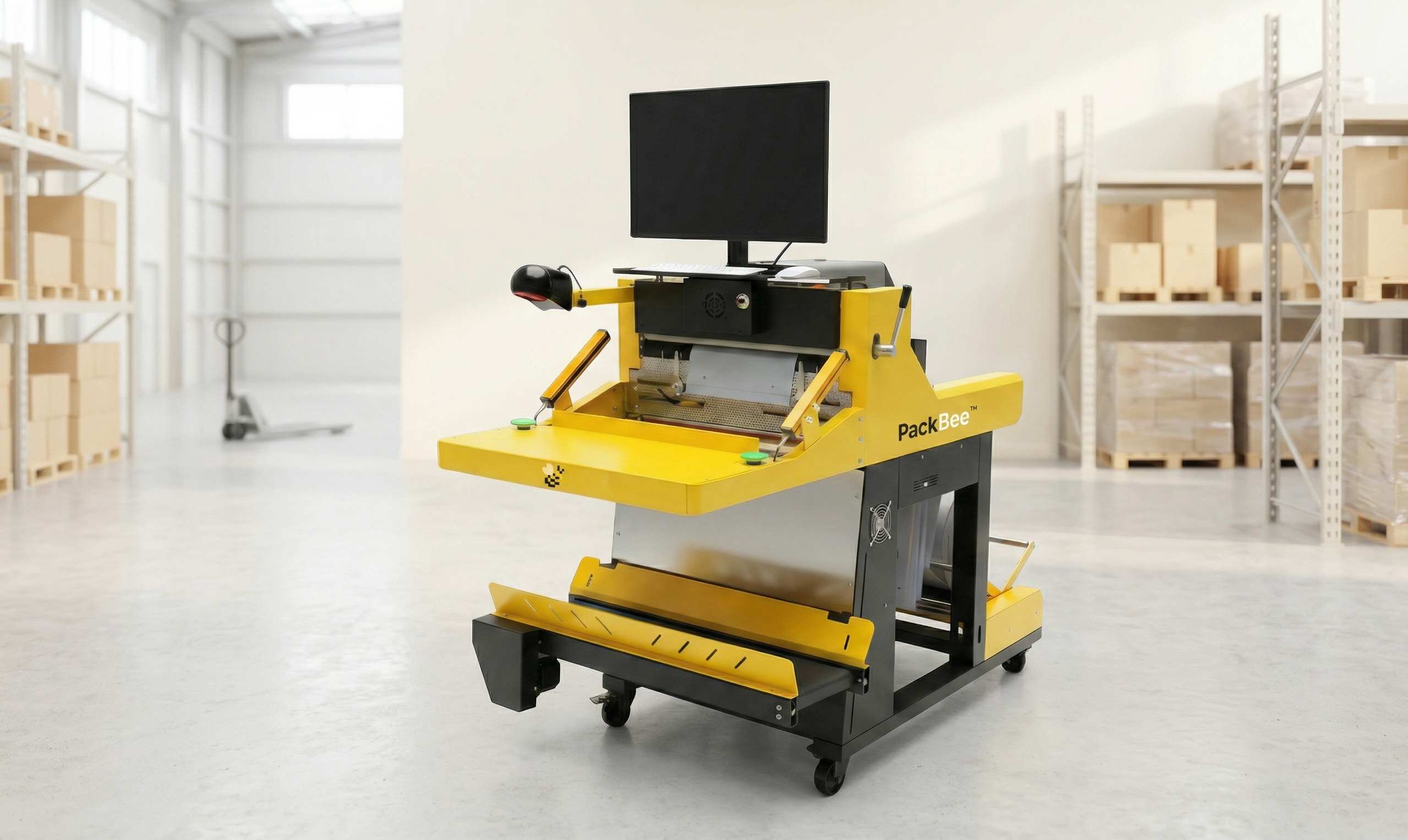 robot pakujacy przesylki