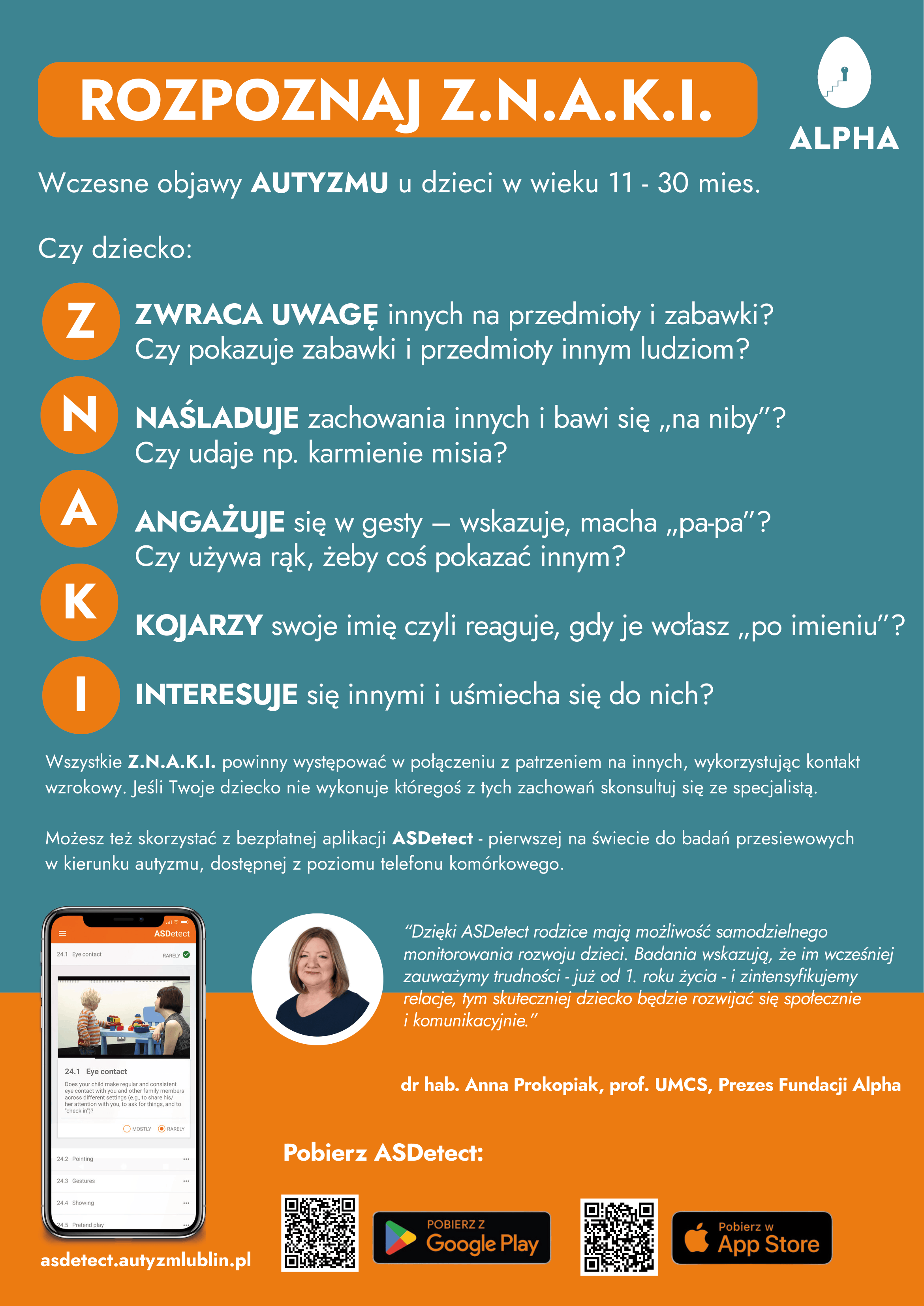 ulotka informacyjna kampanii Rozpoznaj Z.N.A.K.I.