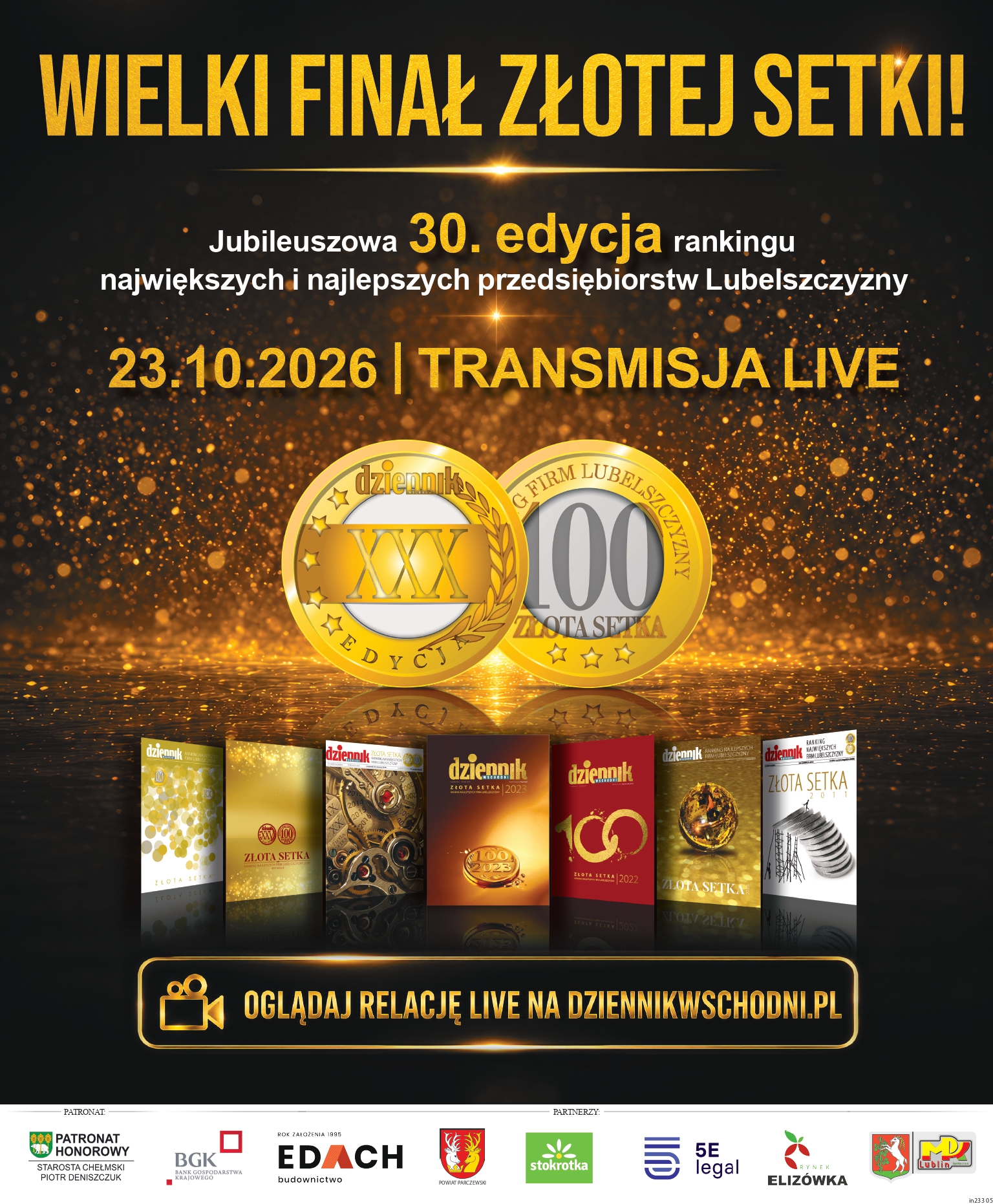 Plakat promocyjny Złotej Setki
